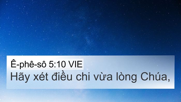 Ê-phê-sô 5:10 VIE Bible Verse Image