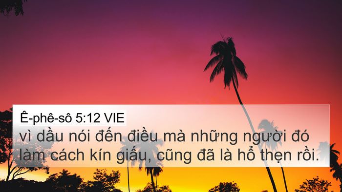Ê-phê-sô 5:12 VIE Bible Verse Image