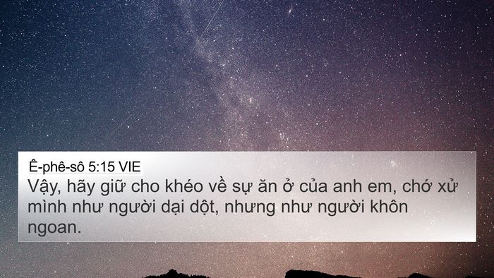 Ê-phê-sô 5:15 VIE Bible Verse Image