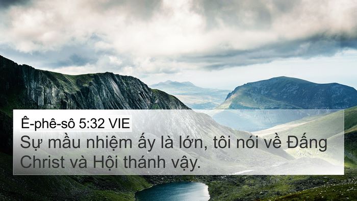 Ê-phê-sô 5:32 VIE Bible Verse Image