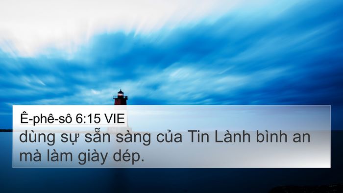 Ê-phê-sô 6:15 VIE Bible Verse Image