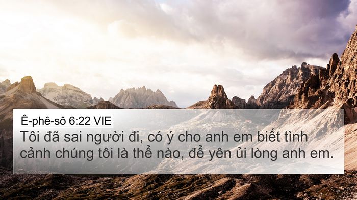 Ê-phê-sô 6:22 VIE Bible Verse Image