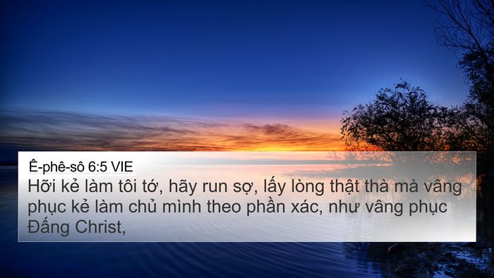 Ê-phê-sô 6:5 VIE Bible Verse Image