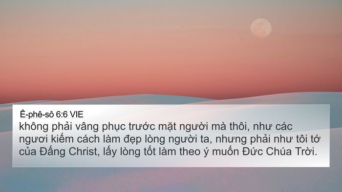 Ê-phê-sô 6:6 VIE Bible Verse Image