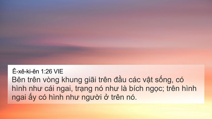 Ê-xê-ki-ên 1:26 VIE Bible Verse Image