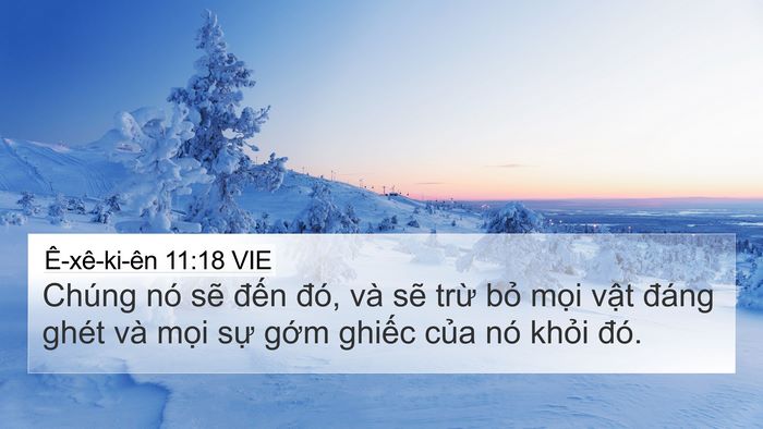 Ê-xê-ki-ên 11:18 VIE Bible Verse Image