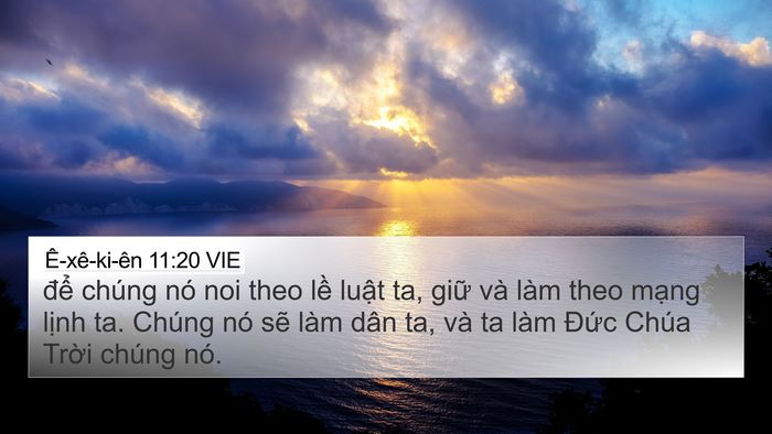 Ê-xê-ki-ên 11:20 VIE Bible Verse Image