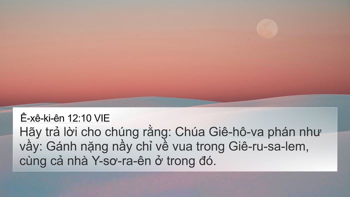 Ê-xê-ki-ên 12:10 VIE Bible Verse Image