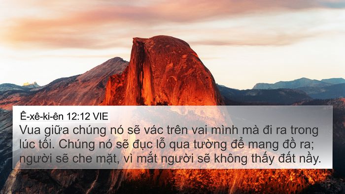 Ê-xê-ki-ên 12:12 VIE Bible Verse Image