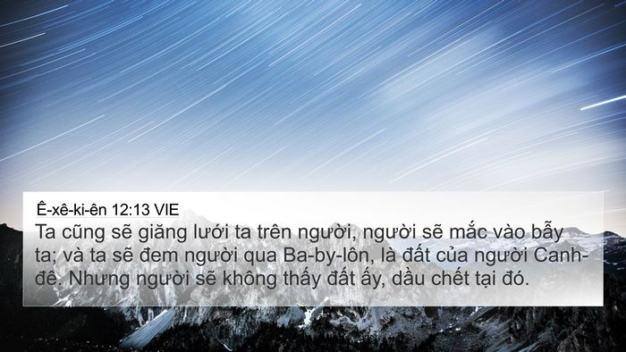 Ê-xê-ki-ên 12:13 VIE Bible Verse Image
