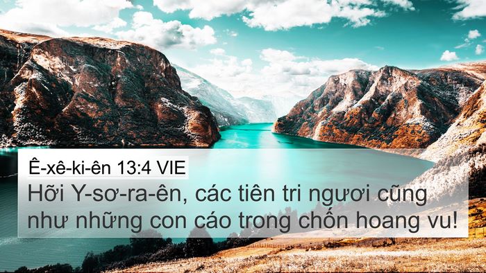 Ê-xê-ki-ên 13:4 VIE Bible Verse Image