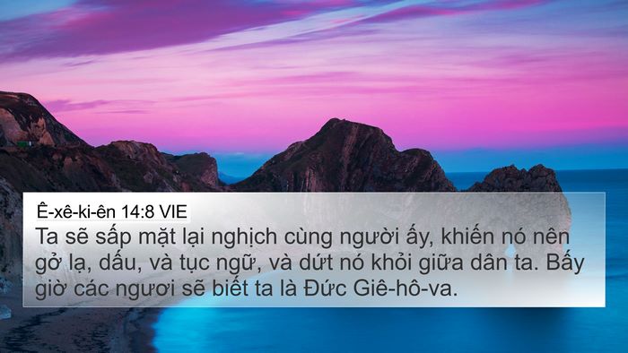 Ê-xê-ki-ên 14:8 VIE Bible Verse Image