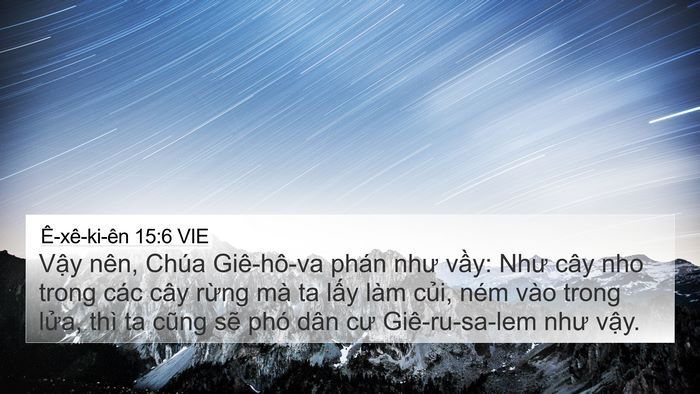 Ê-xê-ki-ên 15:6 VIE Bible Verse Image