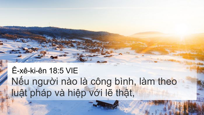 Ê-xê-ki-ên 18:5 VIE Bible Verse Image