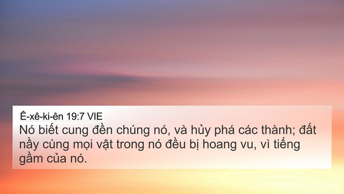 Ê-xê-ki-ên 19:7 VIE Bible Verse Image