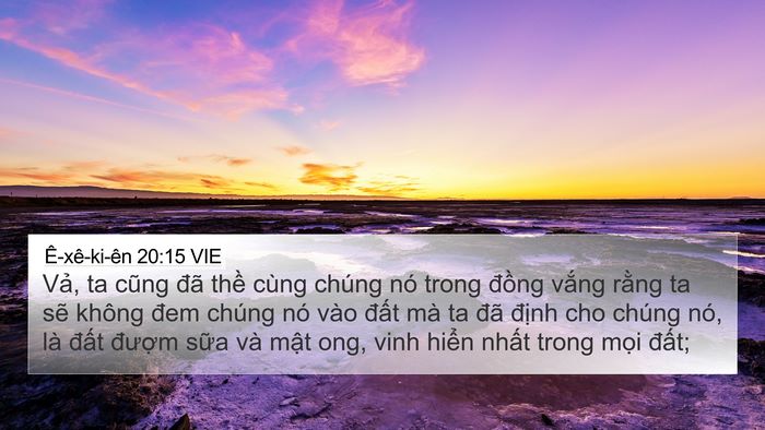 Ê-xê-ki-ên 20:15 VIE Bible Verse Image