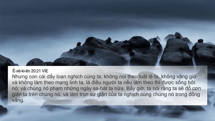 Ê-xê-ki-ên 20:21 VIE Bible Verse Image