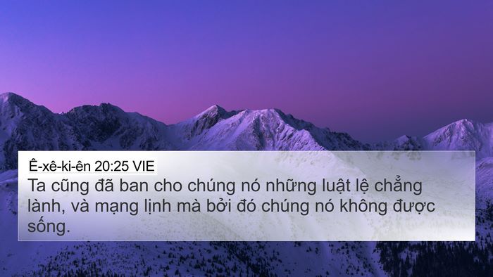 Ê-xê-ki-ên 20:25 VIE Bible Verse Image