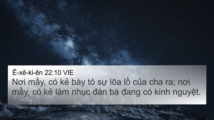 Ê-xê-ki-ên 22:10 VIE Bible Verse Image