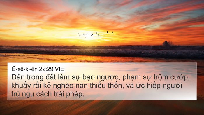 Ê-xê-ki-ên 22:29 VIE Bible Verse Image