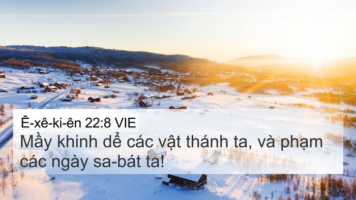 Ê-xê-ki-ên 22:8 VIE Bible Verse Image