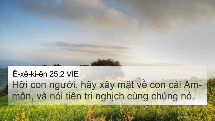 Ê-xê-ki-ên 25:2 VIE Bible Verse Image