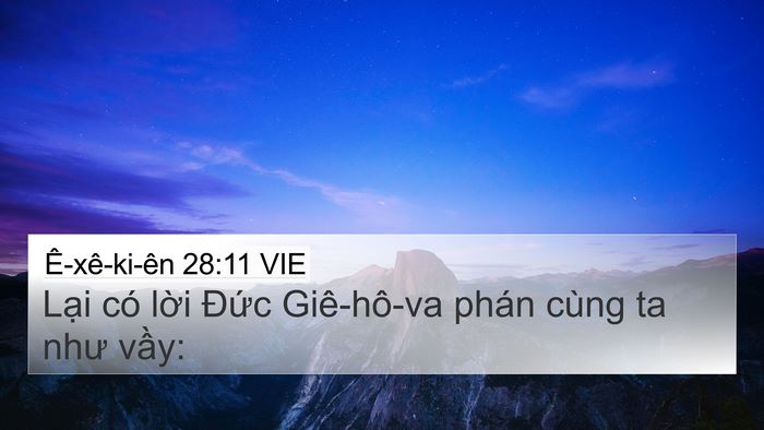 Ê-xê-ki-ên 28:11 VIE Bible Verse Image