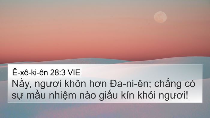 Ê-xê-ki-ên 28:3 VIE Bible Verse Image