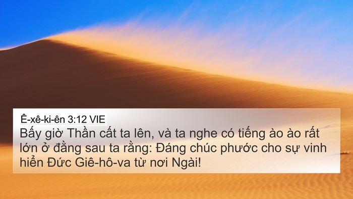 Ê-xê-ki-ên 3:12 VIE Bible Verse Image