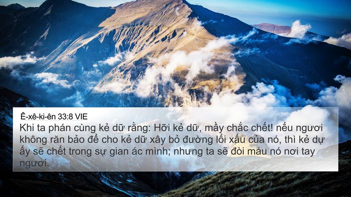 Ê-xê-ki-ên 33:8 VIE Bible Verse Image