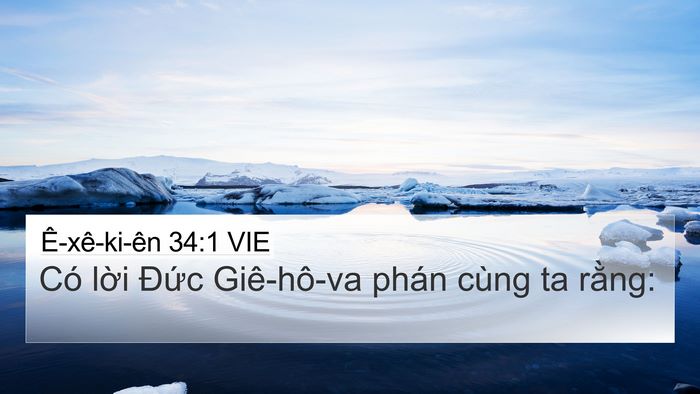 Ê-xê-ki-ên 34:1 VIE 4K Wallpaper - Có lời Đức Giê-hô-va phán cùng ta - 4K Wallpaper Bible Verse