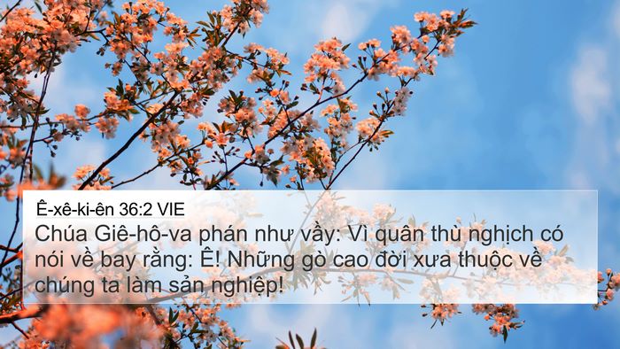 Ê-xê-ki-ên 36:2 VIE Bible Verse Image