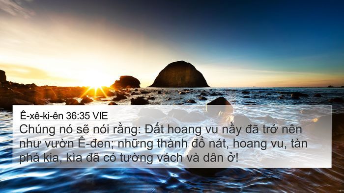 Ê-xê-ki-ên 36:35 VIE Bible Verse Image