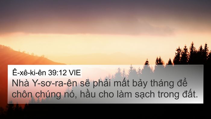 Ê-xê-ki-ên 39:12 VIE Bible Verse Image