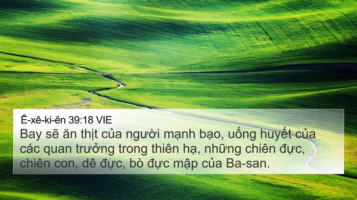 Ê-xê-ki-ên 39:18 VIE Bible Verse Image