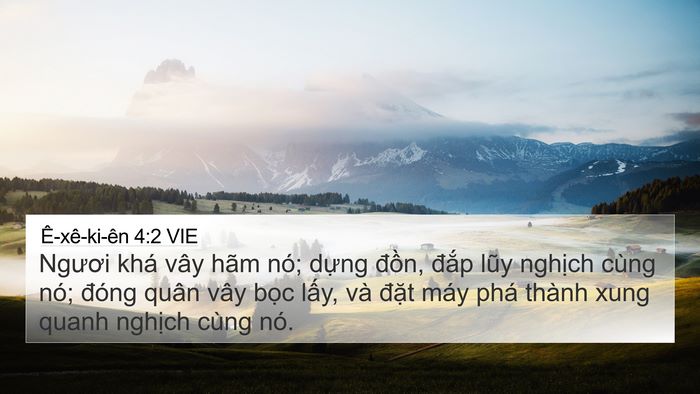 Ê-xê-ki-ên 4:2 VIE Bible Verse Image