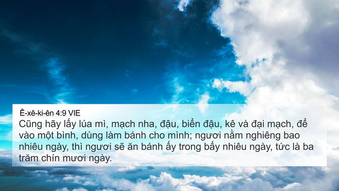 Ê-xê-ki-ên 4:9 VIE Bible Verse Image