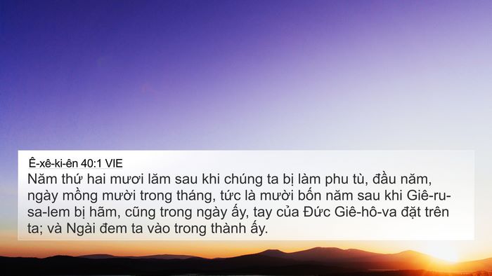 Ê-xê-ki-ên 40:1 VIE Bible Verse Image
