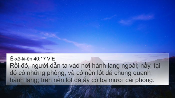 Ê-xê-ki-ên 40:17 VIE Bible Verse Image