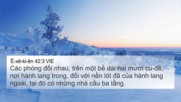 Ê-xê-ki-ên 42:3 VIE Bible Verse Image