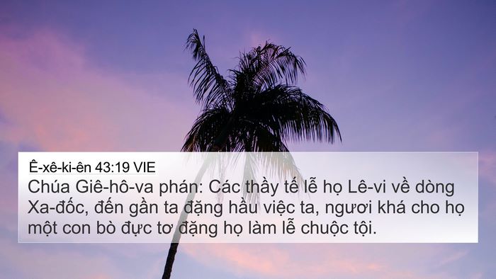 Ê-xê-ki-ên 43:19 VIE Bible Verse Image