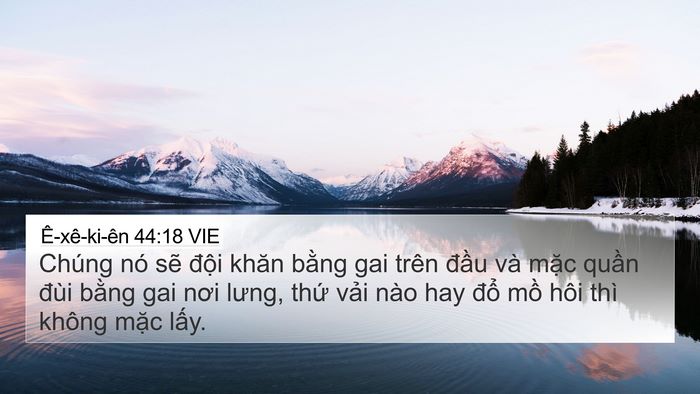 Ê-xê-ki-ên 44:18 VIE Bible Verse Image