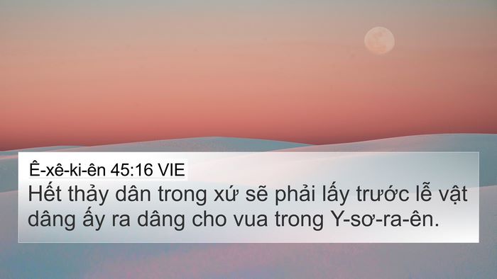 Ê-xê-ki-ên 45:16 VIE Bible Verse Image