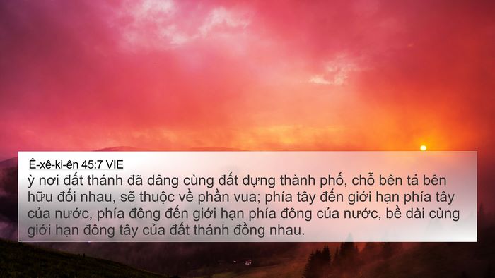 Ê-xê-ki-ên 45:7 VIE Bible Verse Image