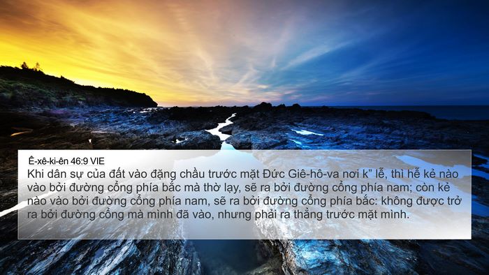 Ê-xê-ki-ên 46:9 VIE Bible Verse Image