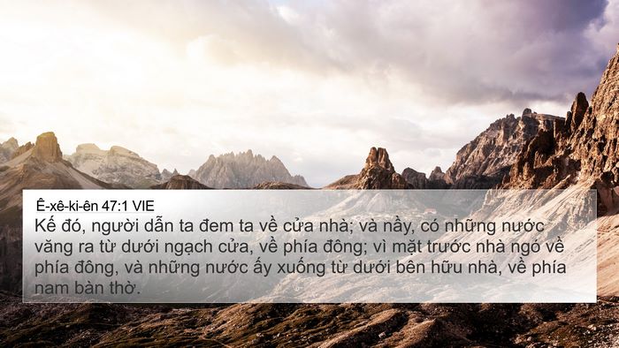 Ê-xê-ki-ên 47:1 VIE Bible Verse Image