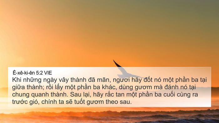 Ê-xê-ki-ên 5:2 VIE Bible Verse Image