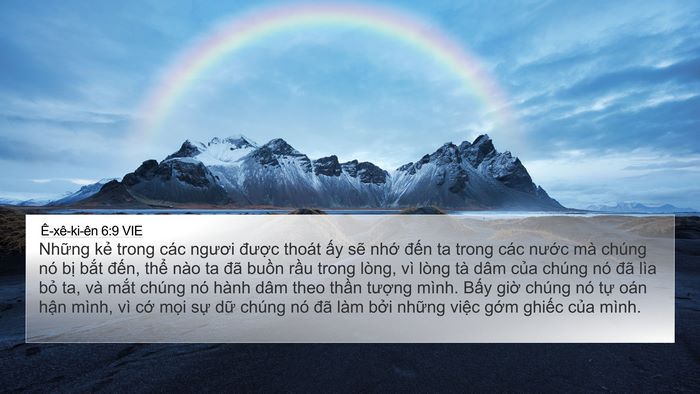 Ê-xê-ki-ên 6:9 VIE Bible Verse Image