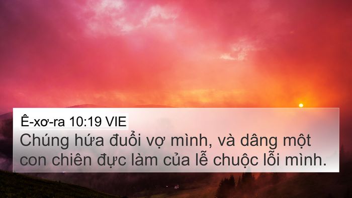 Ê-xơ-ra 10:19 VIE Bible Verse Image