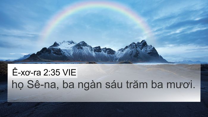 Ê-xơ-ra 2:35 VIE 4K Wallpaper - họ Sê-na, ba ngàn sáu trăm ba - 4K Wallpaper Bible Verse